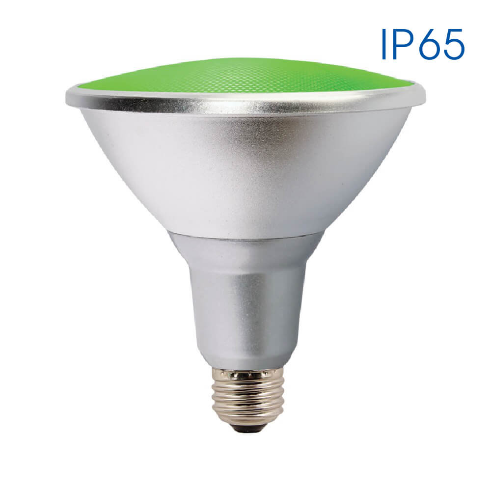 VIVALUX 3946 РЕФЛЕКТОРНА LED ЛАМПА SILVER LED ∙ PAR38 ∙ IP65 ∙ 15W ∙ E27 ∙ ЗЕЛЕНА