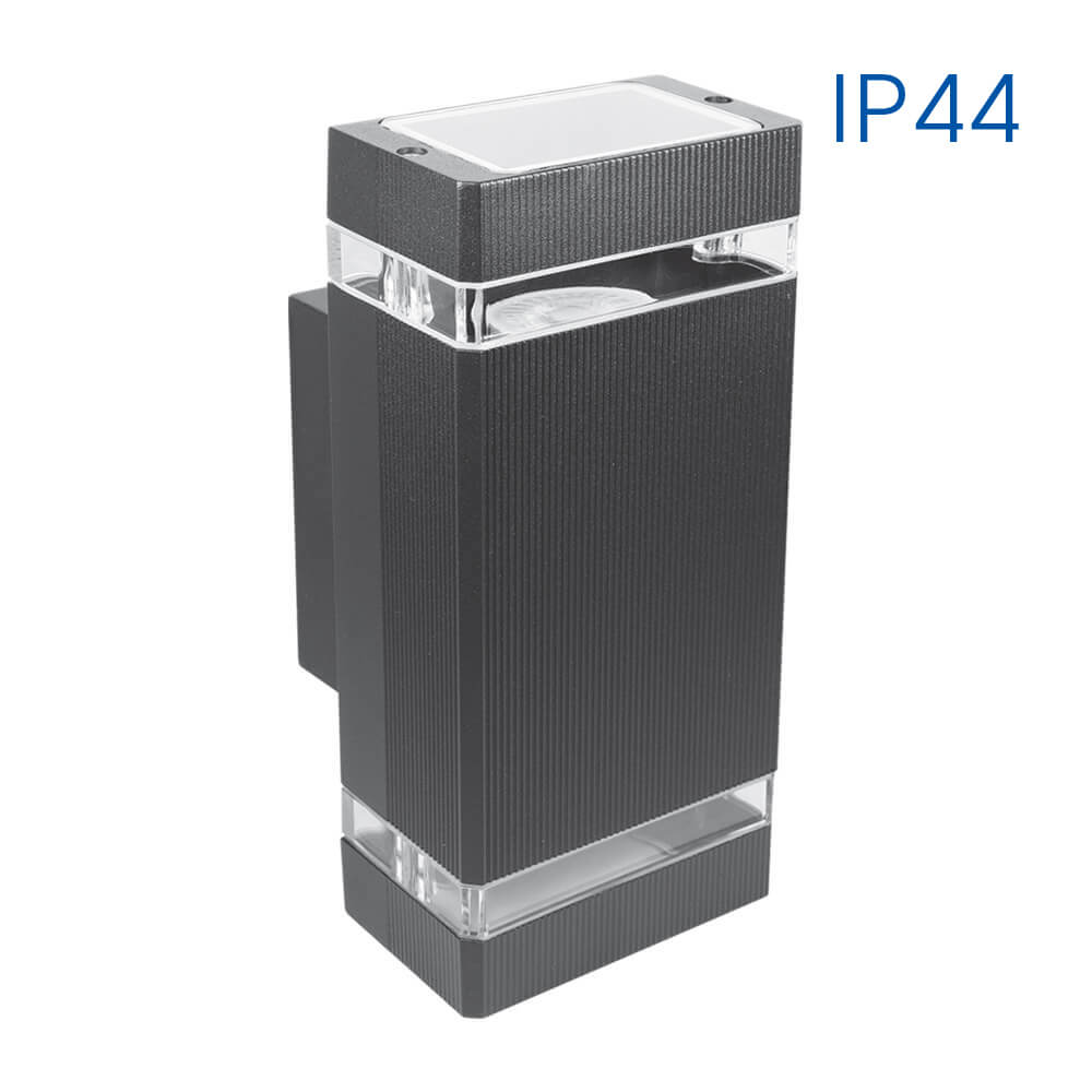 VIVALUX 4274 ФАСАДНО ОСВЕТИТЕЛНО ТЯЛО SIBIU ∙ 2XGU10 ∙ ЧЕРЕН ∙ IP44