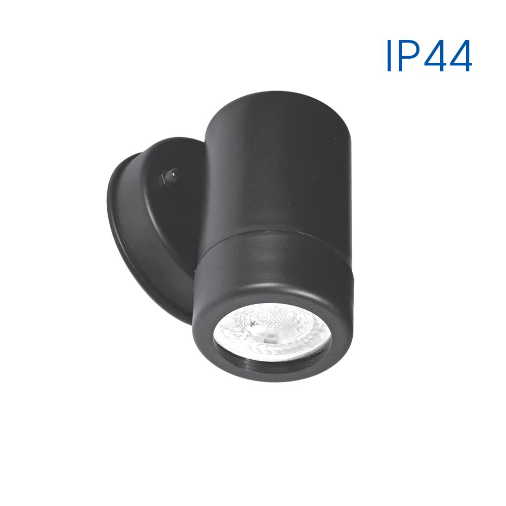 VIVALUX 4648 ФАСАДЕН АПЛИК NAVARA ∙ ЕДИНИЧЕН ∙ 1XGU10 ∙ ЧЕРНО ∙ IP44