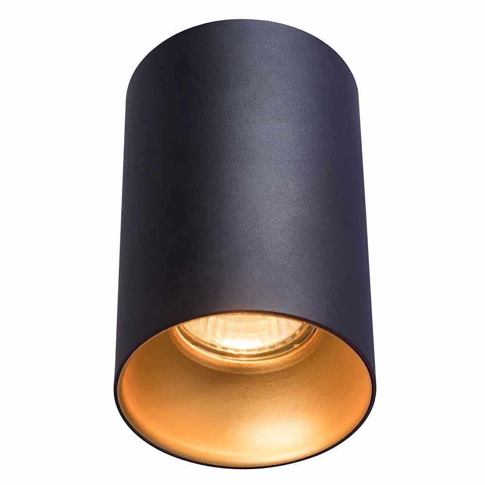 VIVALUX 4704 ЛУНА ЗА ВЪНШЕН МОНТАЖ NIKOS ∙ DL724 ∙ GU10 ∙ ЧЕРЕН/ЗЛАТО