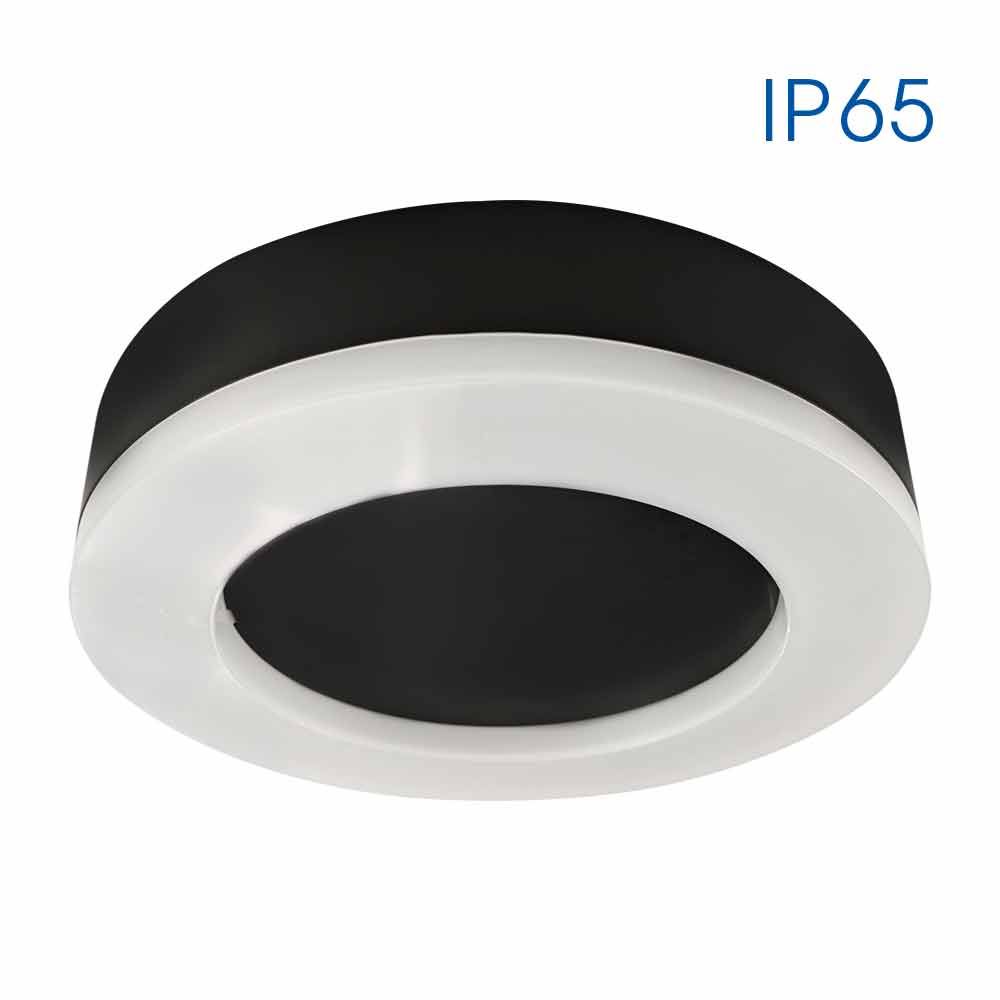 VIVALUX 4748 LED ПЛАФОНИЕРА DOLCE/R LED ∙ 15W ∙ ЧЕРЕН ∙ 4000K ∙ IP65