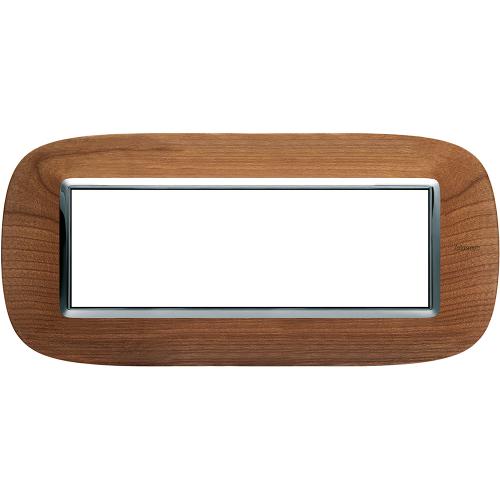 BTICINO - HB4806LCA Рамка 6М Череша Елипсовидна Дърво