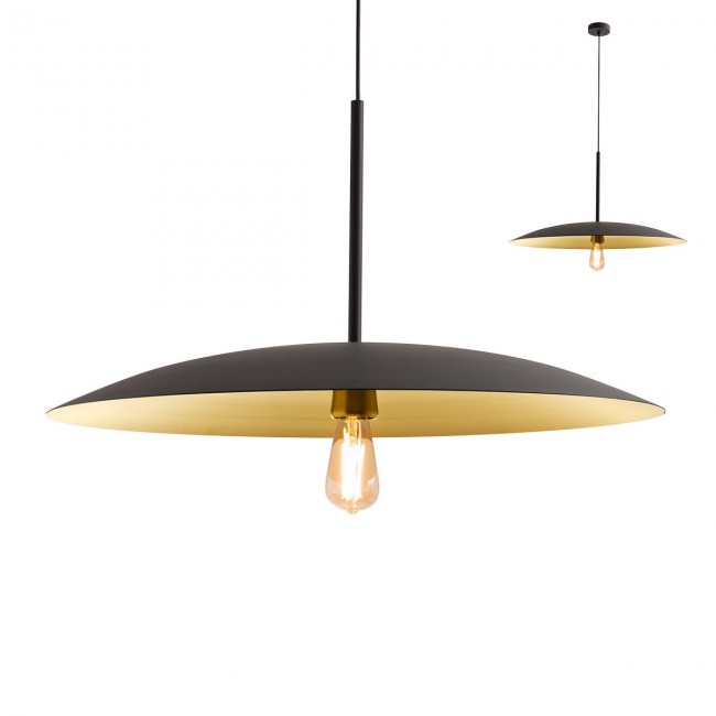 REDO CYMBAL SU E27 D730 SANDED BLACK/GOLD INSIDE(4.1.1)