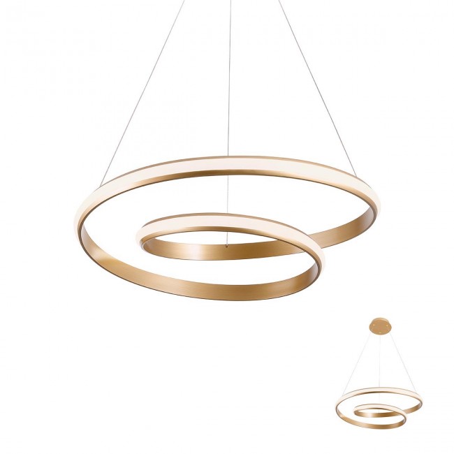 REDO LED ПЕНДЕЛ 01-1794 TORSION BRONZE 3000K