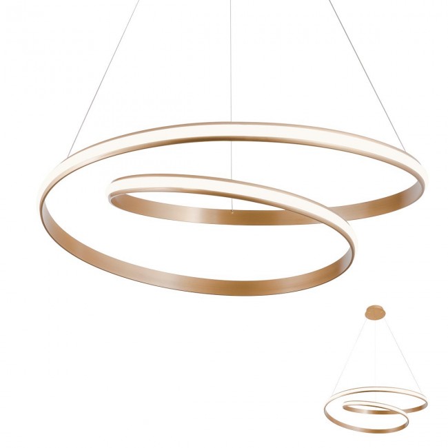 REDO LED ПЕНДЕЛ 01-1796 TORSION BRONZE 3000K