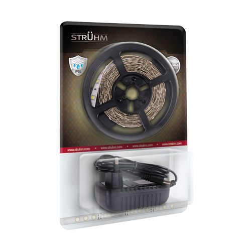 STRUHM LATE LED 5m 300 WW IP65 BLISTER 03040