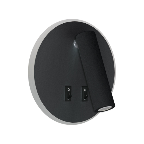 STRUHM OTELLO LED C 6W+3W BLACK 04030