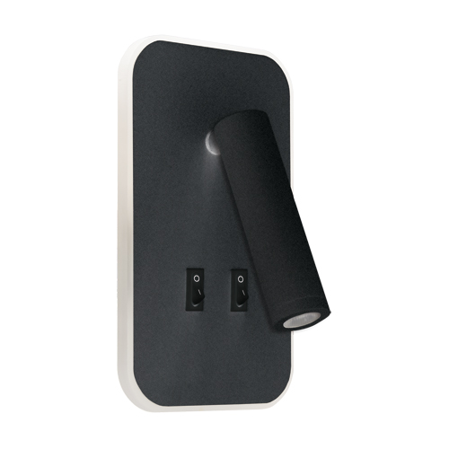 STRUHM OTELLO LED D 6W+3W BLACK 04031