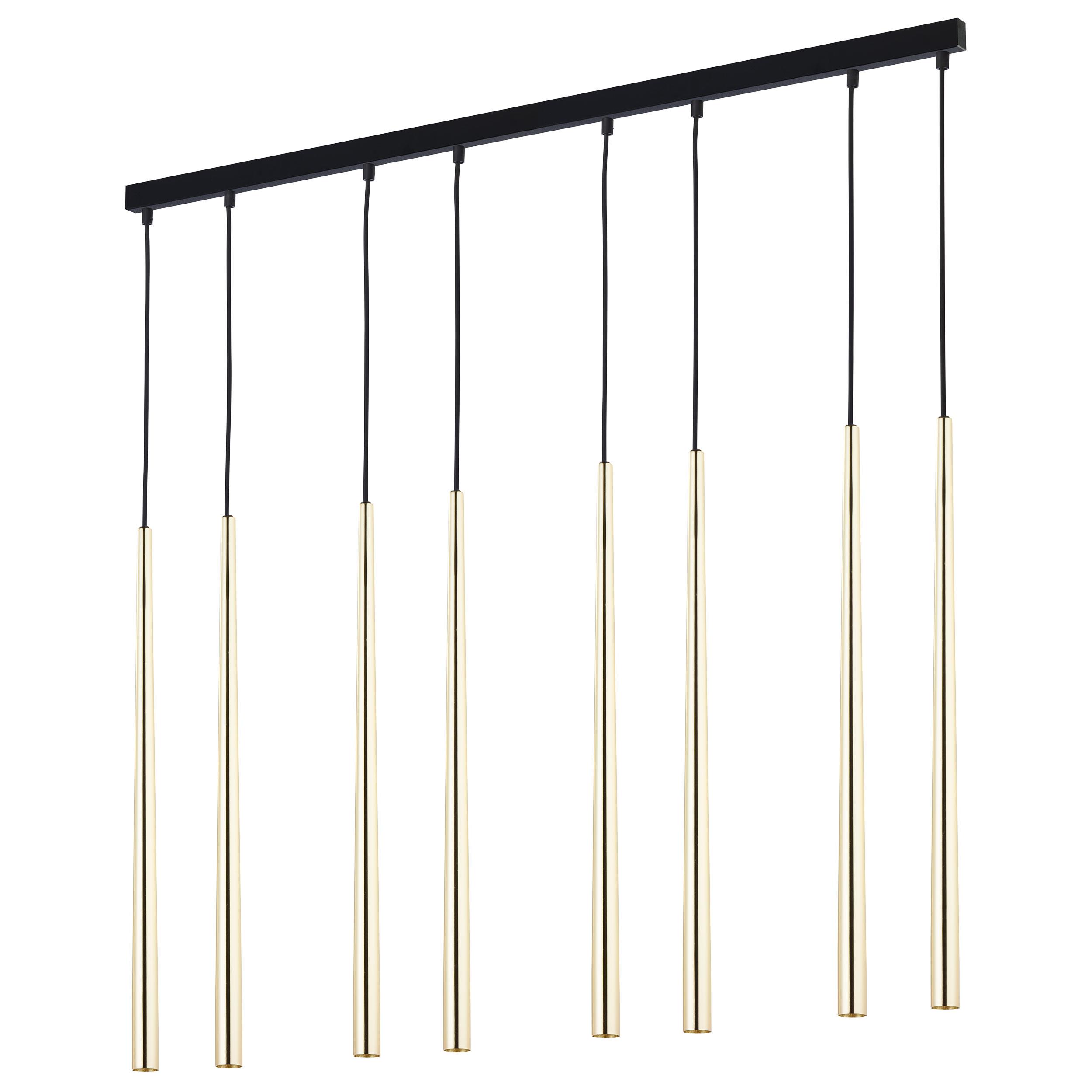 TK LIGHTING PIANO GOLD LAMPA WISZĄCA 8 PŁ