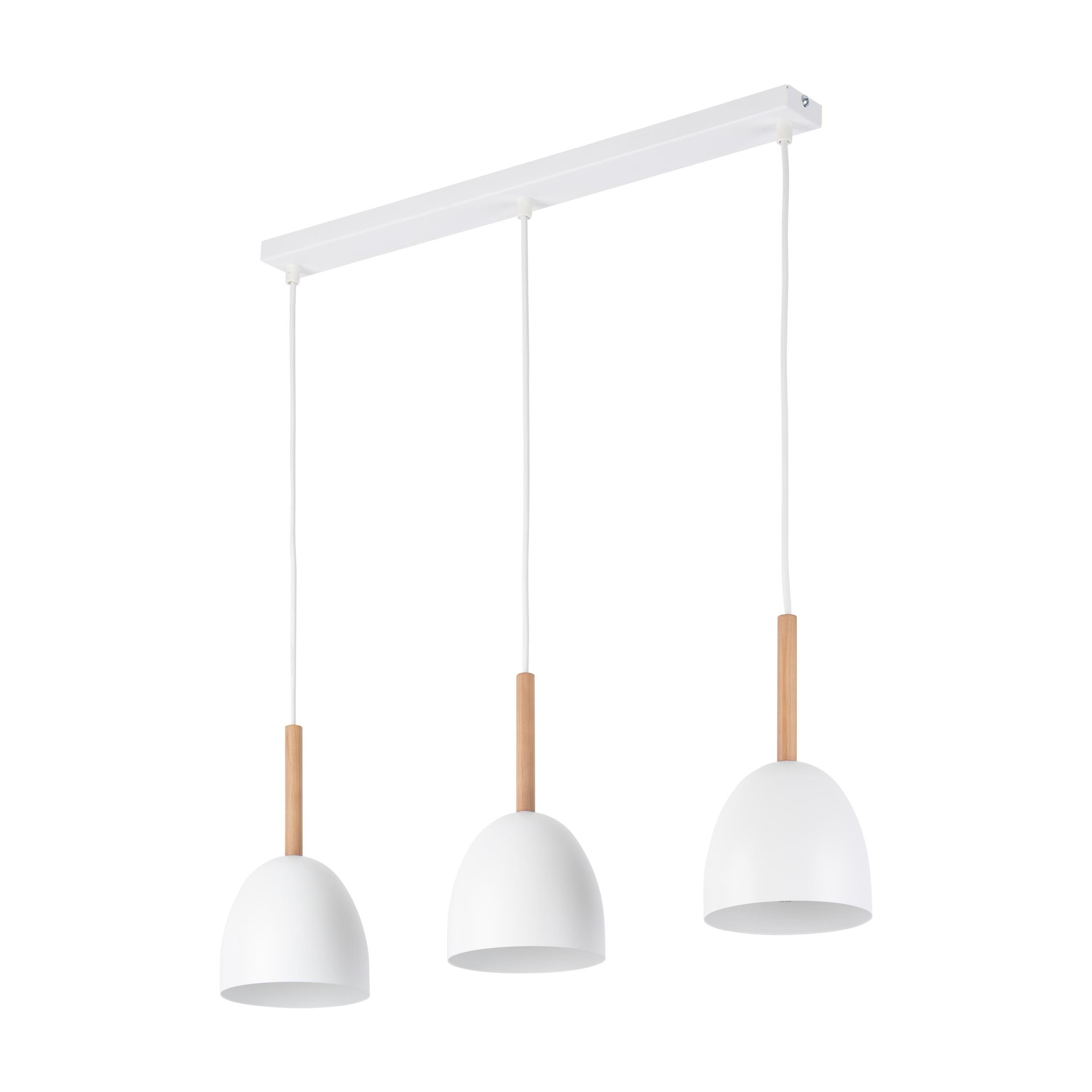 TK LIGHTING NORD WHITE LAMPA WISZĄCA 3 PŁ