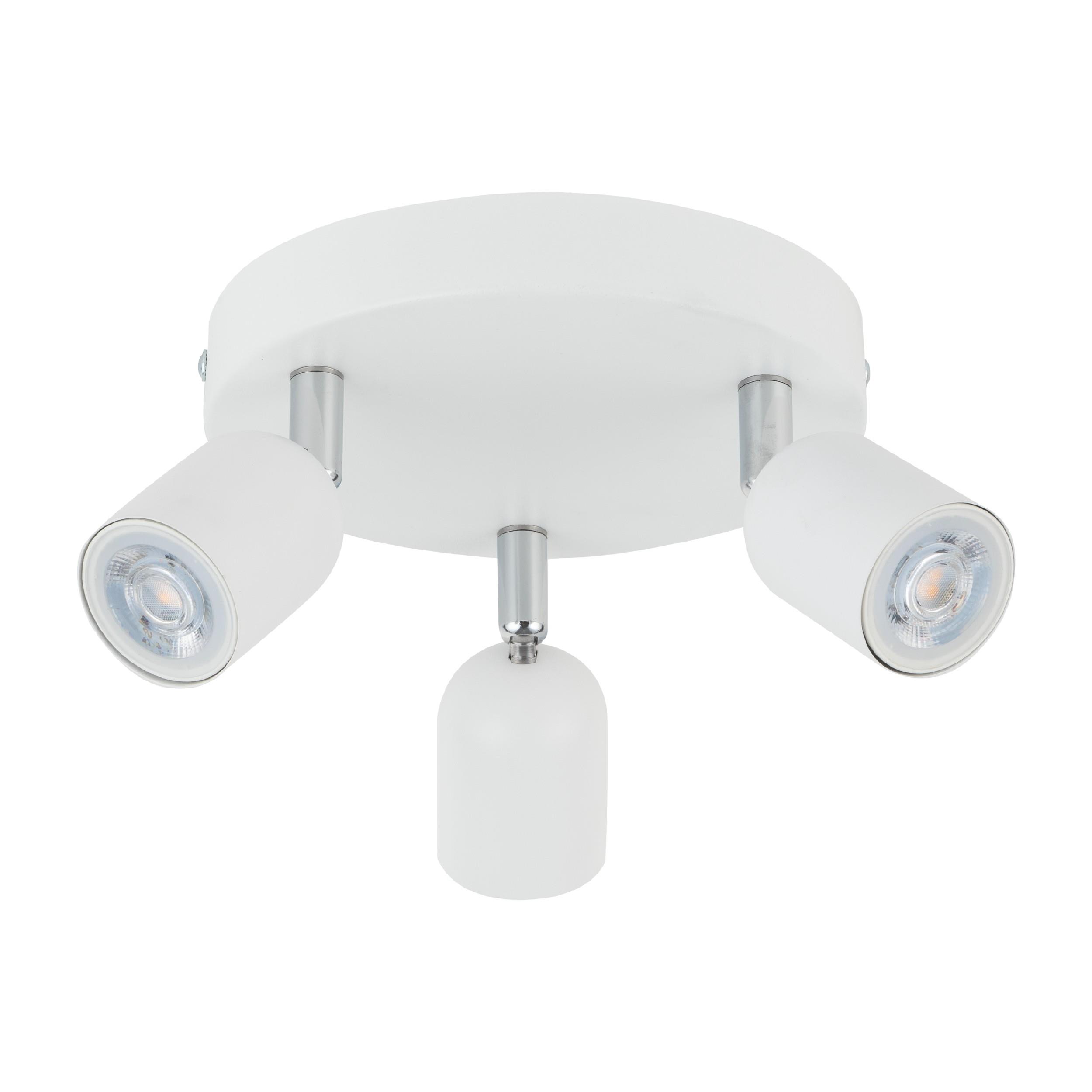 TK LIGHTING TOP WHITE LAMPA SUFITOWA 3 PŁ KOŁO