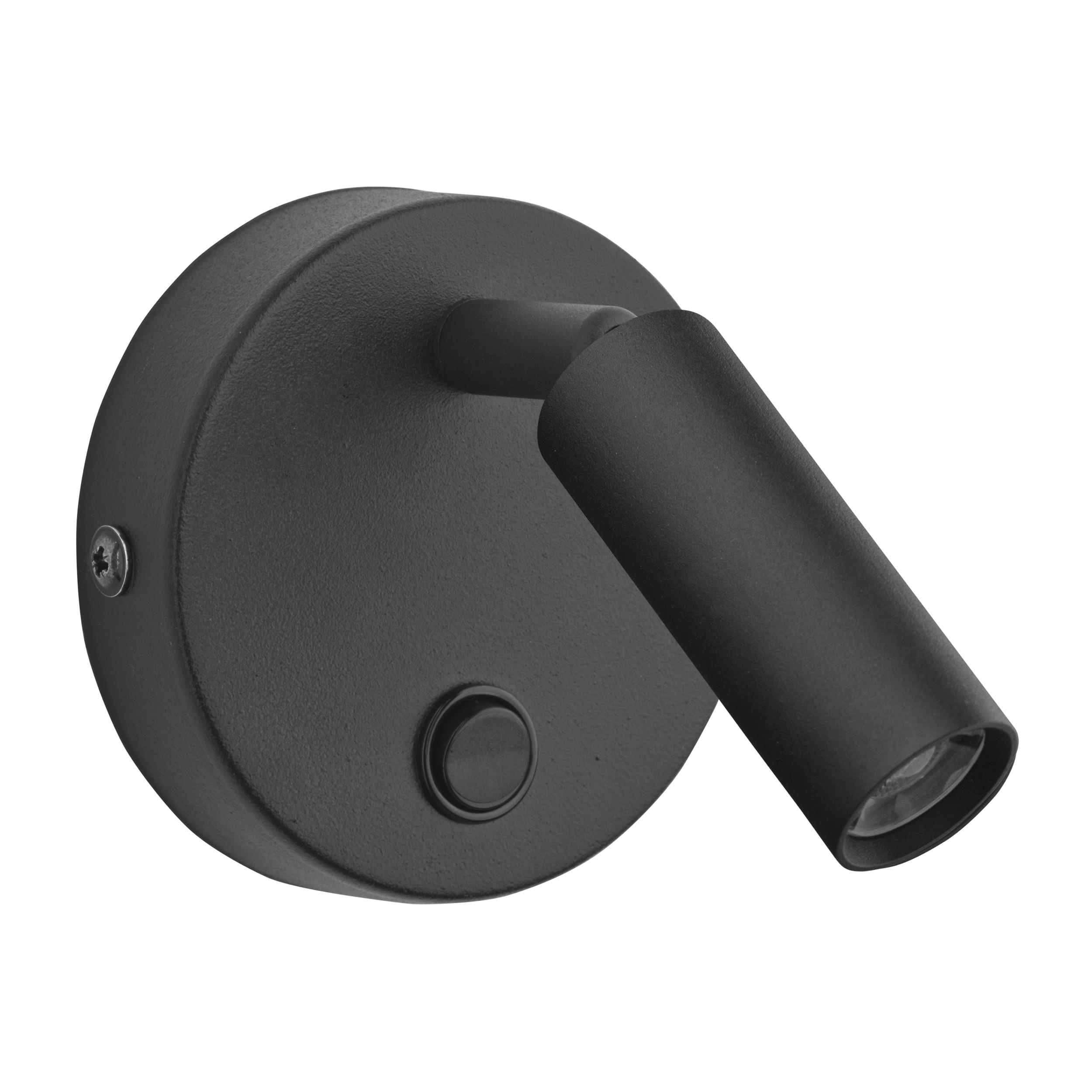 TK LIGHTING ENZO BLACK KINKIET 1 PŁ G_9