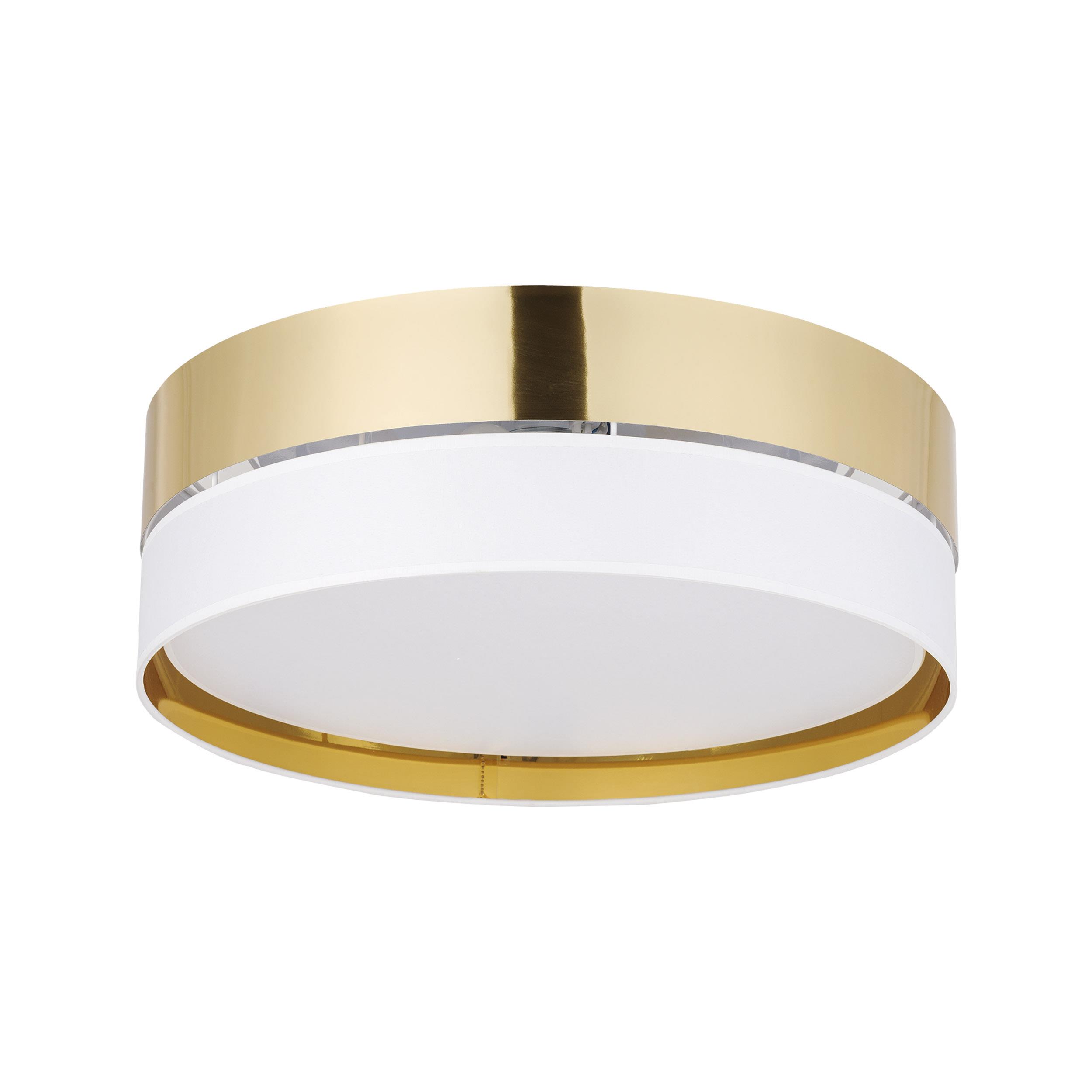 TK LIGHTING HILTON WHITE/GOLD LAMPA SUFITOWA 3 PŁ 450