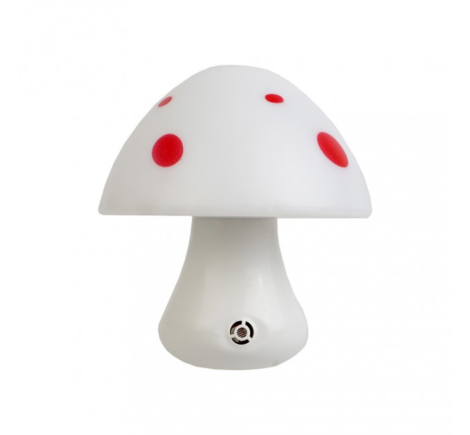 LIGHTEX LED НОЩНА ЛАМПА ЗА КОНТАКТ MUSHROOM 0.5W 220V 7000K 10LM С ФОТОКЛЕТКА LIGHTEX