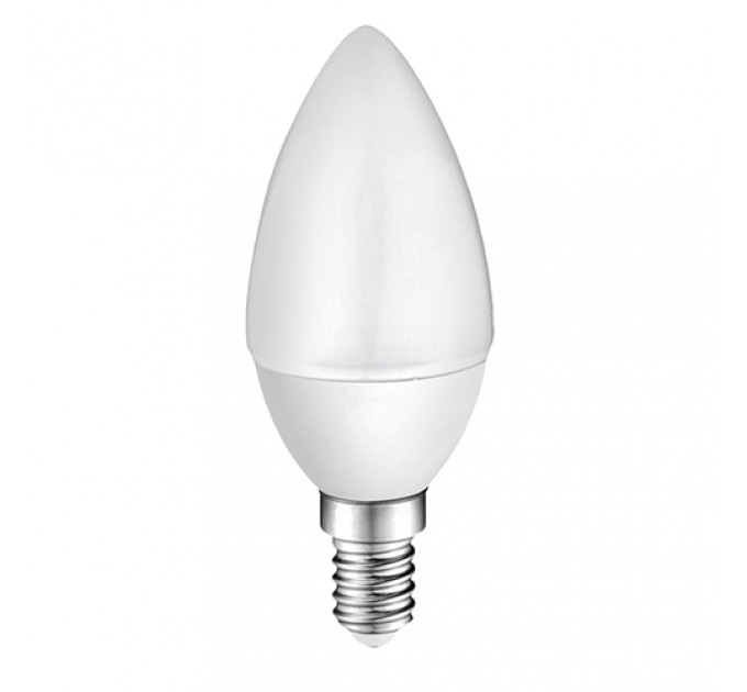 LIGHTEX LED ЛАМПА PLASTIC. 7W 220V E14 B35 МАТИРАНА N.W 4000K 600LM LIGHTEX