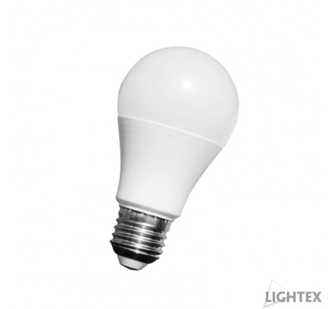 LIGHTEX LED ЛАМПА PLASTIC 7W 220V E27 A60 CW 6000K 600LM LIGHTEX