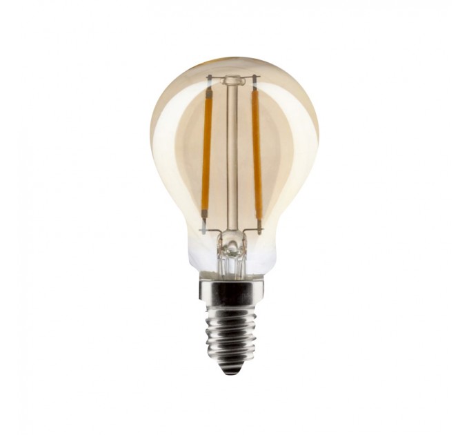 LIGHTEX LED ЛАМПА FILAMENT ДИМИРУЕМА 5W 220V E14 P45 GOLD 2200K 400LM LIGHTEX