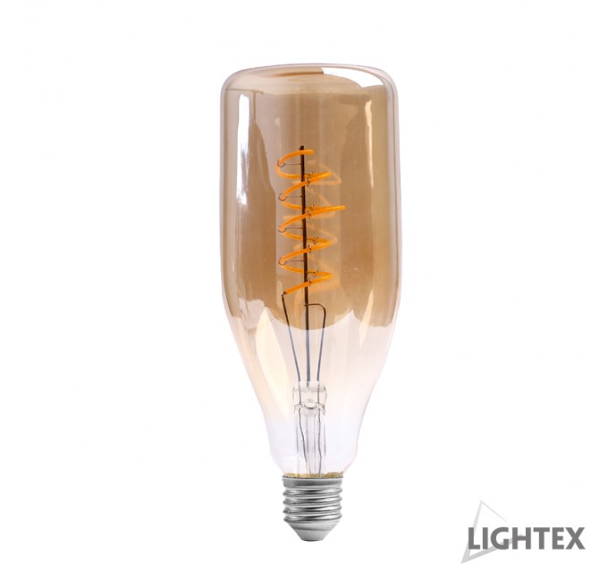 LIGHTEX LED ЛАМПА FILAMENT ДИМИРУЕМА 4W 220V E27 BT78 GOLD 2200K 220LM LIGHTEX