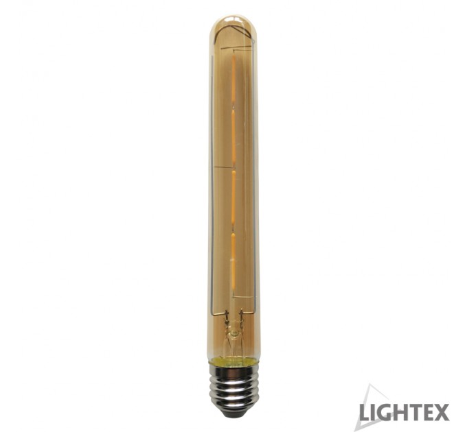 LIGHTEX LED ЛАМПА FILAMENT ДИМИРУЕМА 4W 220V E27 T30 GOLD 2200K 280LM LIGHTEX