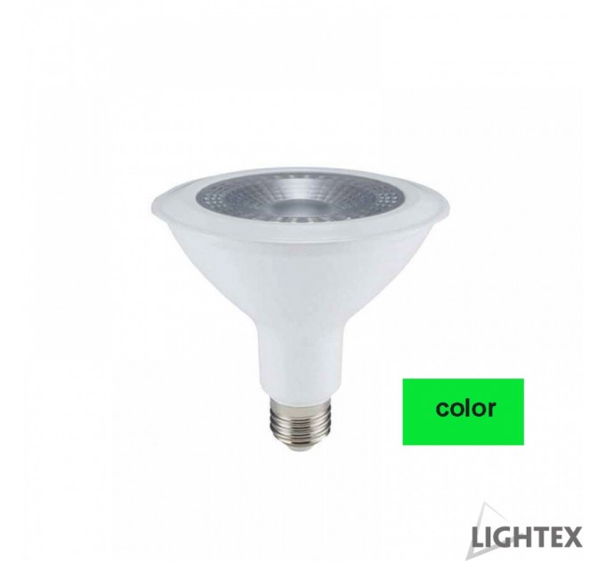LIGHTEX LED ЛАМПА PAR38 E27 15W ЗЕЛЕН GREEN 1200LM LIGHTEX
