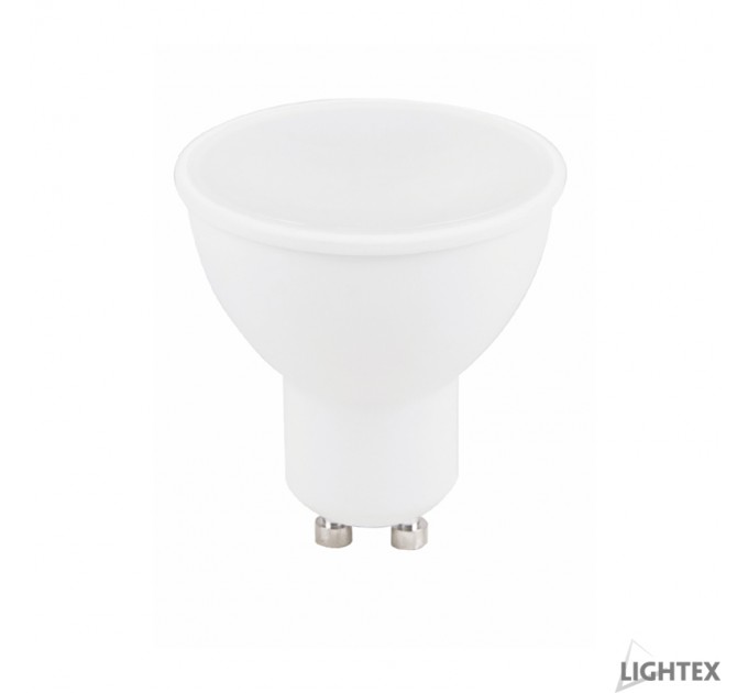 LIGHTEX LED ЛАМПА PLASTIC 3W 220V GU10 CW 6500K 249LM LIGHTEX