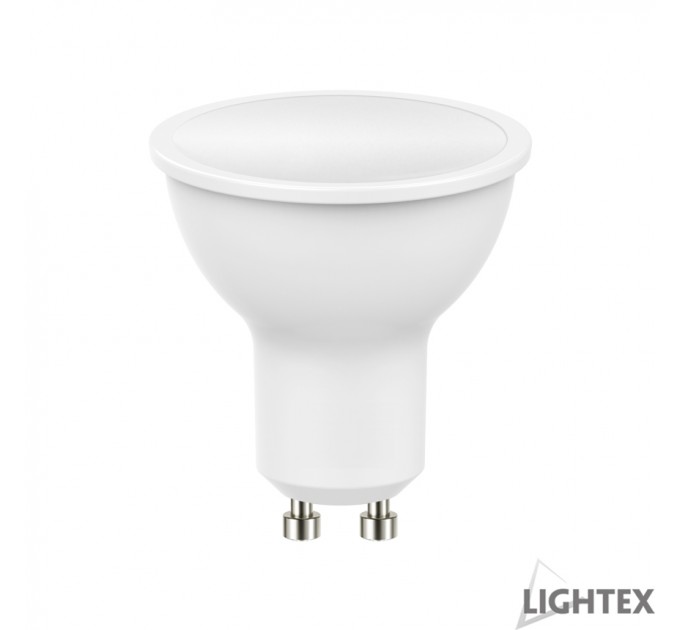 LIGHTEX LED ЛАМПА PLASTIC 9W 220V GU10 CW 6000K 720LM LIGHTEX