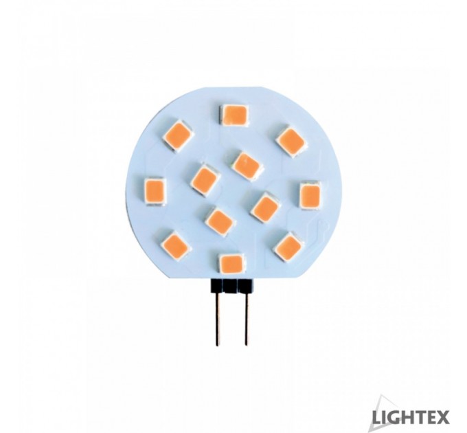 LIGHTEX LED ЛАМПА ПЛОЧКА SMD 2W AC/DC12V G4 NW 4000K 160LM LIGHTEX