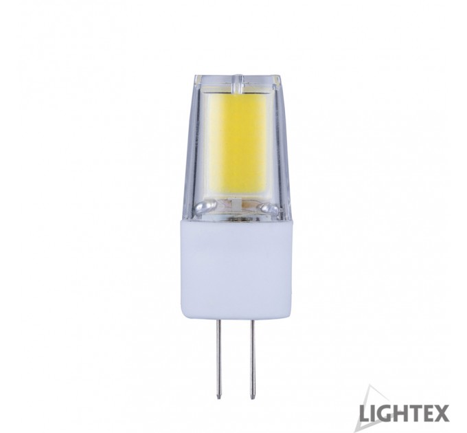 LIGHTEX LED ЛАМПА COB 2.5W 12V G4 AC/DC NW 4000K 270LM 1БРОЙ/БЛИСТЕР LIGHTEX