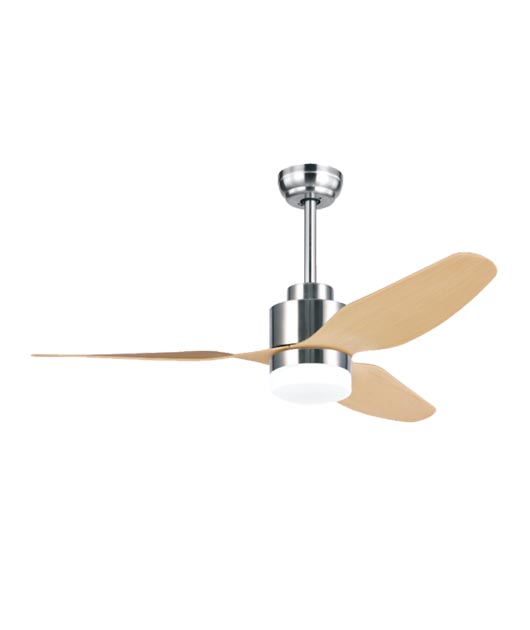 ZAMBELIS 19131 ПЕНДЕЛ FAN CHROME MAT MAPLE WOOD 18W LED