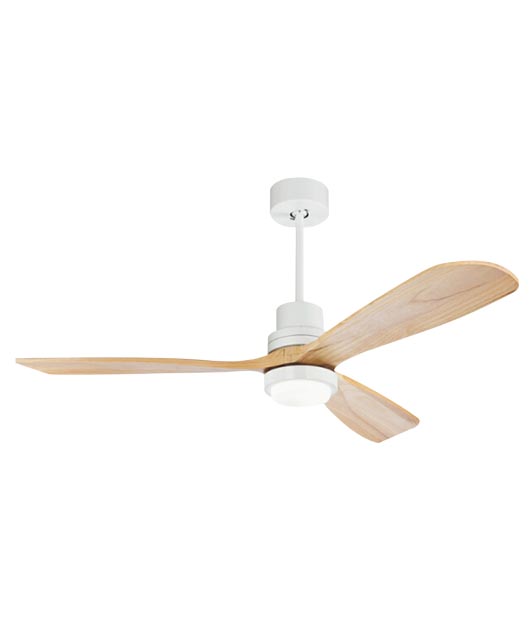 ZAMBELIS 19140 ПЕНДЕЛ FAN WHITE NATURAL WOOD LED 15W