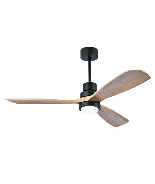 ZAMBELIS 19141 ПЕНДЕЛ FAN BLACK NATURAL WOOD LED 15W