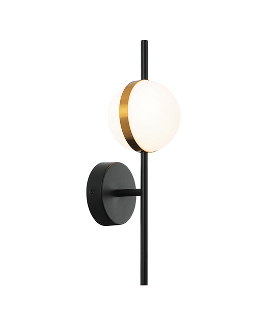 ZAMBELIS 2003 SCONCE 8W ALUMINIUM-METAL-ACRYLIC BLACK&GOLD