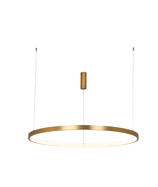 ZAMBELIS 2008 ПЕНДЕЛ 60W 3000K ALUMINIUM-ACRYLIC BRUSHED GOLD MATT