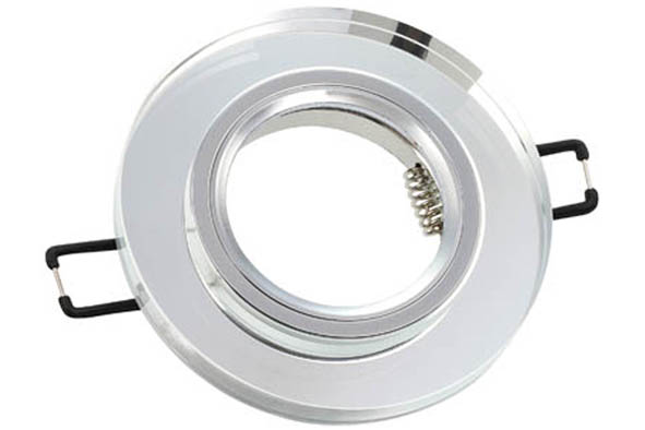 VITO СПОТ ЗА ВГРАДЕН МОНТАЖ CRYSTAL-R КРЪГЪЛ ХРОМ & СТЪКЛО GU5.3 MR16 Φ90X22MM 2012060
