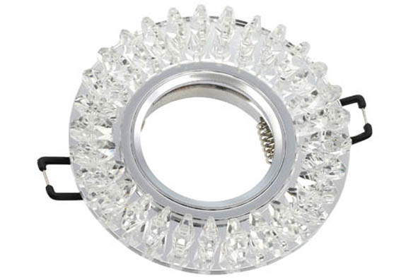 VITO КРЪГЪЛ СПОТ ЗА ВГРАДЕН МОНТАЖ PALACE-03 GU5.3 MR16 ХРОМ И СТЪКЛО Φ95X22MM 2012150