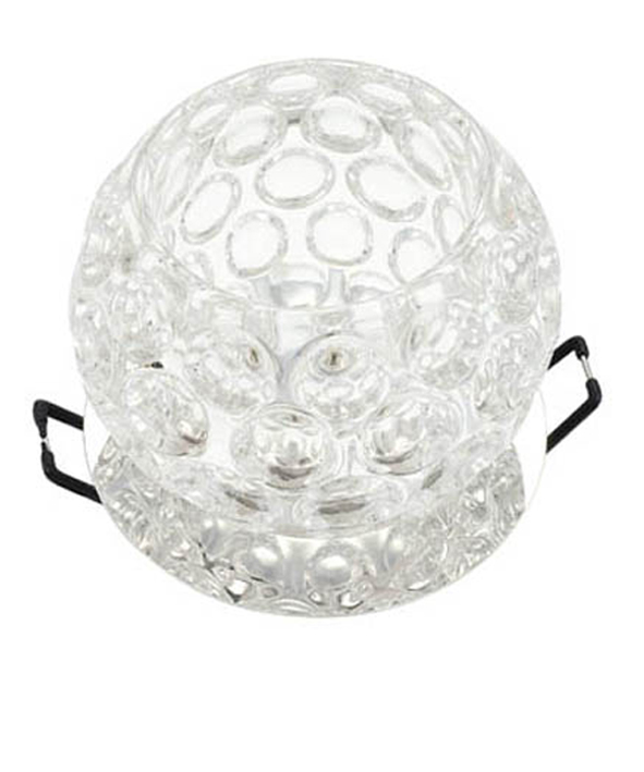 VITO КРЪГЪЛ СПОТ ЗА ВГРАДЕН МОНТАЖ PALACE-06 G9 ХРОМ & СТЪКЛО Φ80X90MM 2012320