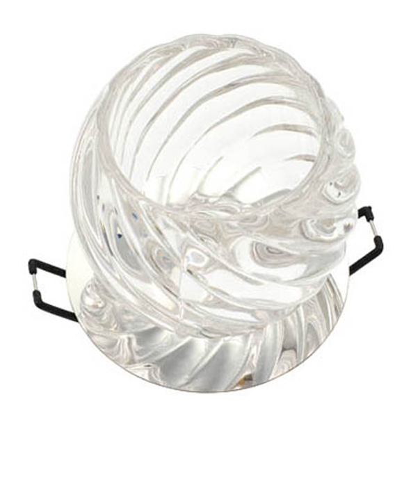 VITO КРЪГЪЛ СПОТ ЗА ВГРАДЕН МОНТАЖ PALACE-07 G9 ХРОМ & СТЪКЛО Φ80X90MM 2012330