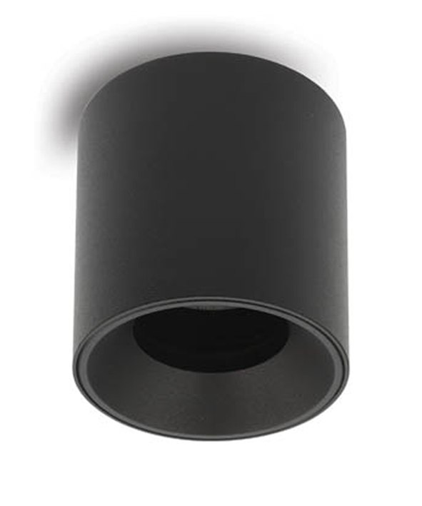 VITO СПОТ ЗА ПОВЪРХНОСТЕН МОНТАЖ OLA S00 GU10 Φ85X81MM ИЗЦЯЛО В ЧЕРНО 2012650