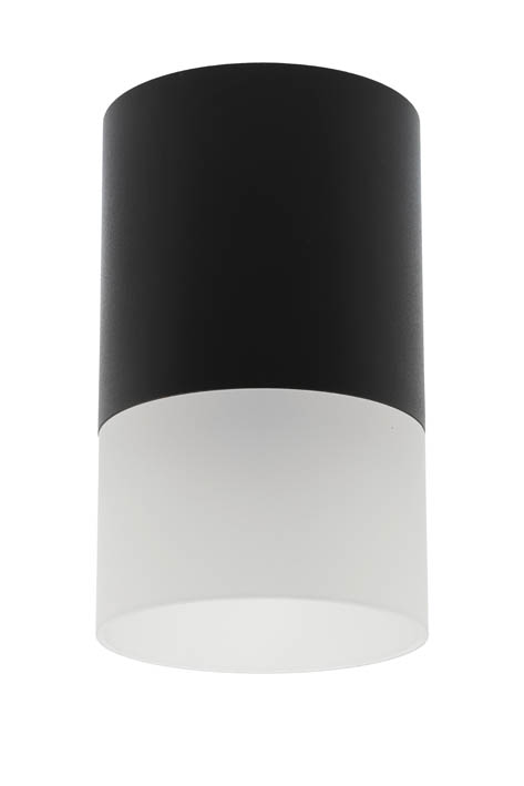 VITO СПОТ ЗА ПОВЪРХНОСТЕН МОНТАЖ DONNA AB GU10 Φ80X145MM ЧЕРЕН С ПРОЗРАЧНА ЧАСТ 2012860