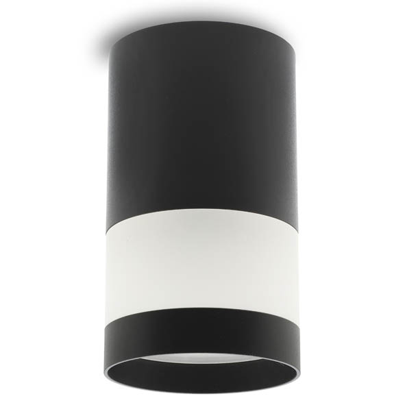 VITO СПОТ ЗА ПОВЪРХНОСТЕН МОНТАЖ DONNA BB GU10 Φ80X145MM ЧЕРЕН С ПРОЗРАЧНА ЧАСТ 2012880