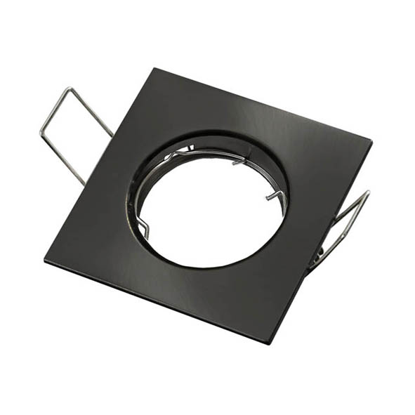 VITO ЛУНА ЗА ВГРАЖДАНЕ КВАДРАТНА METALLICA S GU10 80X80MM ЧЕРЕН ЦВЯТ 2012940