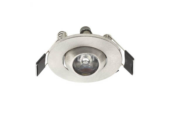VITO LED СПОТ ЗА ВГРАЖДАНЕ RITA 3 КРЪГЪЛ 1W 98LM 3000K (ТОПЛА СВЕТЛИНА) Φ53X30MM INOX 2021600