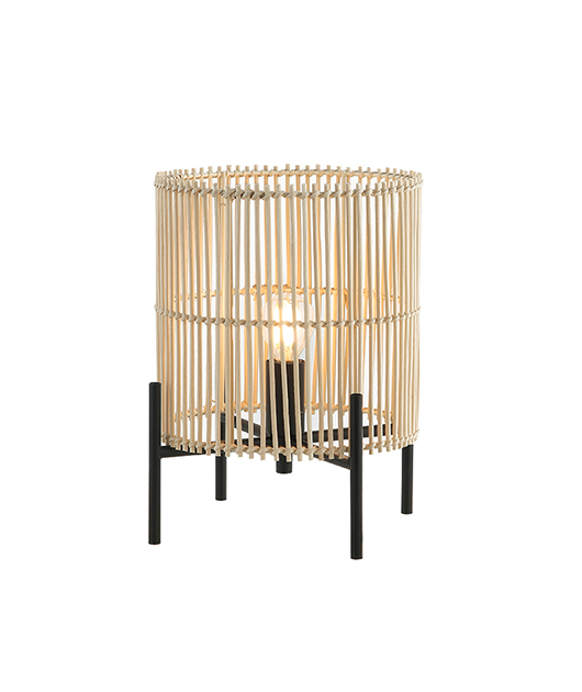 ZAMBELIS 20232 НАСТОЛНА ЛАМПА E14 MAX 25W RATTAN NATRUAL ON/OFF SWITCH