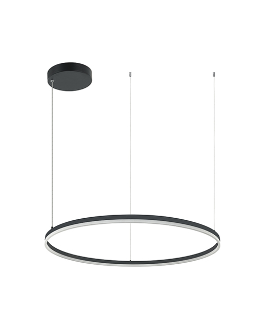 ZAMBELIS 20264 84W LED ПЕНДЕЛ 84W 3000K ALUMINIUM & ACRYLIC 3000K DIMMABLE DOWN LIGHT BLACK