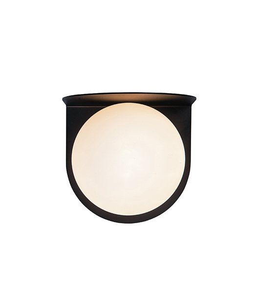 ZAMBELIS 20344-S АПЛИК WITH OPAL GLASS 1XG9 MAX 7W BLACK MAT