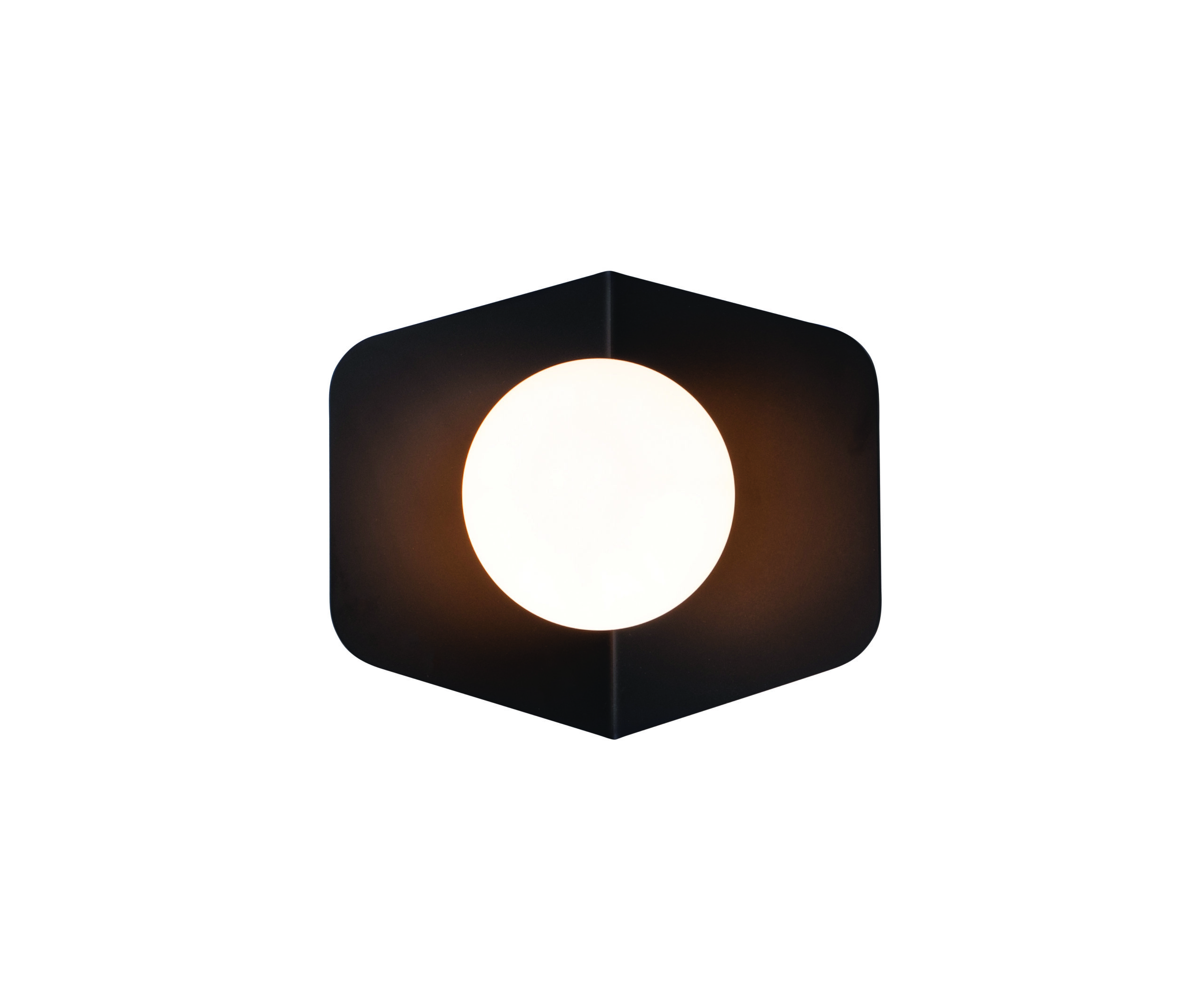 ZAMBELIS 20348-S АПЛИК WITH OPAL GLASS 1XG9 MAX 7W BLACK MAT