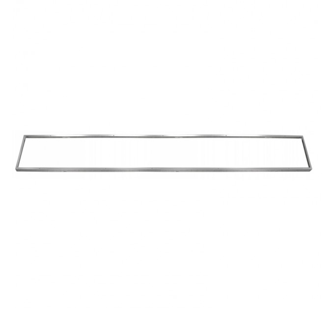LIGHTEX РАМКА ЗА ОТКРИТ МОНТАЖ ЗА LED ПАНЕЛ 120Х30 ХРОМ LIGHTEX