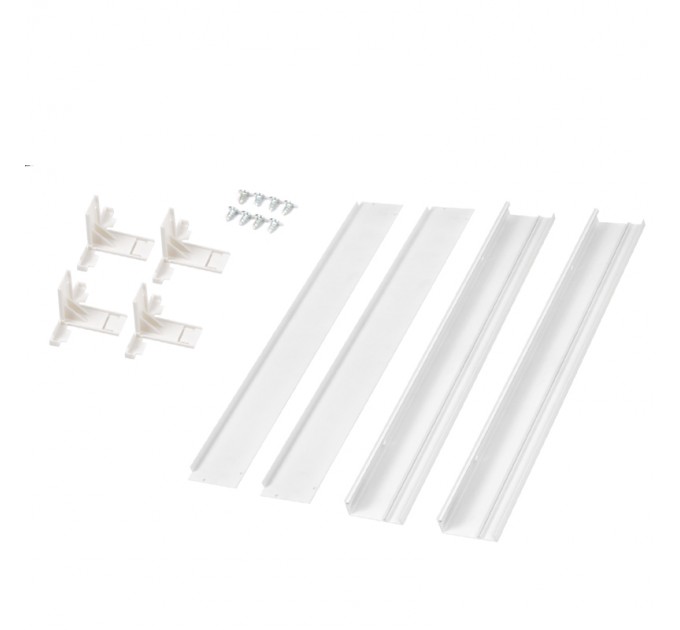 LIGHTEX РАМКА ЗА ОТКРИТ МОНТАЖ COMPACT ЗА LED ПАНЕЛ 60X60 С КЛИК МЕХАНИЗЪМ H70MM БЯЛА LIGHTEX