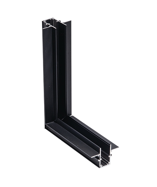 ZAMBELIS 2083B-C1 TRIMLESS CORNER CONNECTOR VERTICAL BLACK