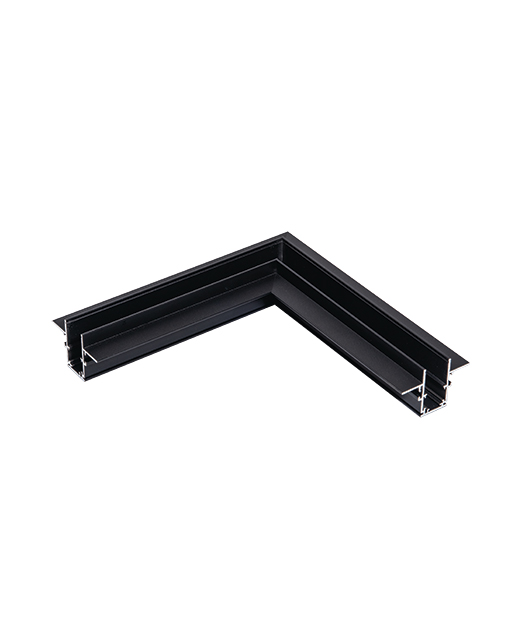 ZAMBELIS 2083B-C2 TRIMLESS CORNER CONNECTOR HORIZONTAL BLACK
